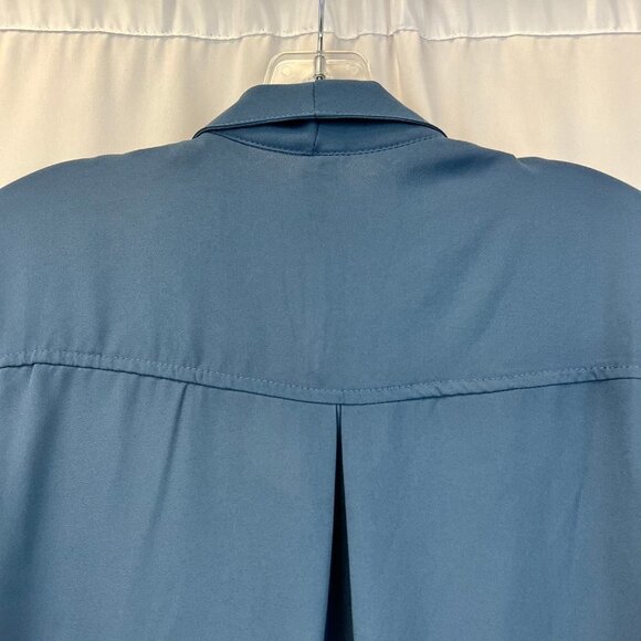 Lara Fashion Womens Dusty Navy V-Neck Sleeveless Pullover Top Size Small New - Picture 4 of 10